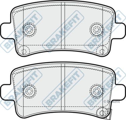 APEC BRAKING stabdžių trinkelių rinkinys, diskinis stabdys PD3258